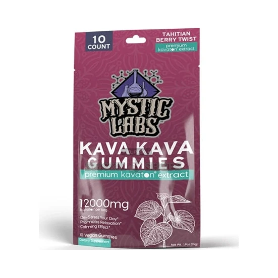 Kava Gummies 12000mg Mystic Labs Tahitian Berry Twist at El Paso Smoke Shop, in stock near me for same-day pickup