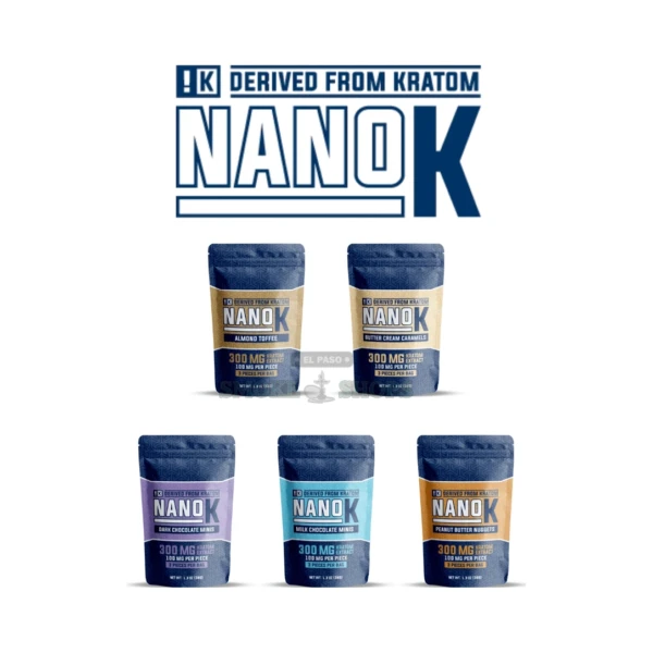 NanoK 300mg Butter Cream Caramel 3Pk kratom edible in stock at El Paso Smoke Shop