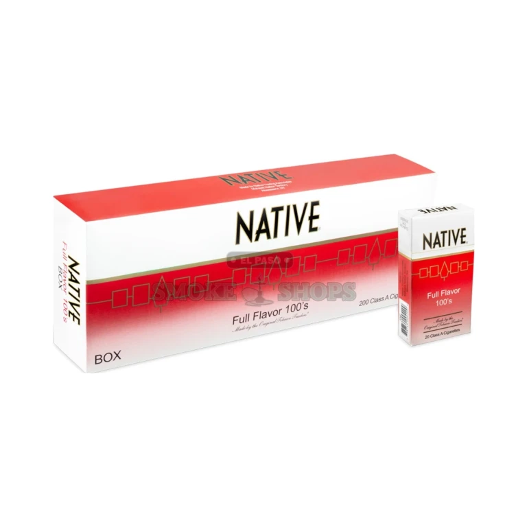 Native Cigarettes Red 100's at El Paso Smoke Shop, in stock near me for same-day pickup