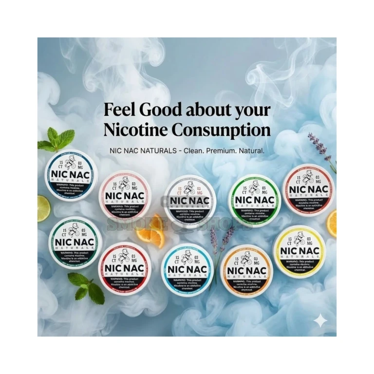 Nic Nac nicotine lozenges 3mg flavor lineup in El Paso, nine flavors tobacco-free, 15 per tube, same-day pickup