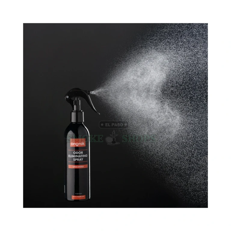 ONGROK Odor Eliminating Spray bottle being misted in El Paso, unscented 8 fl oz air and surface odor spray