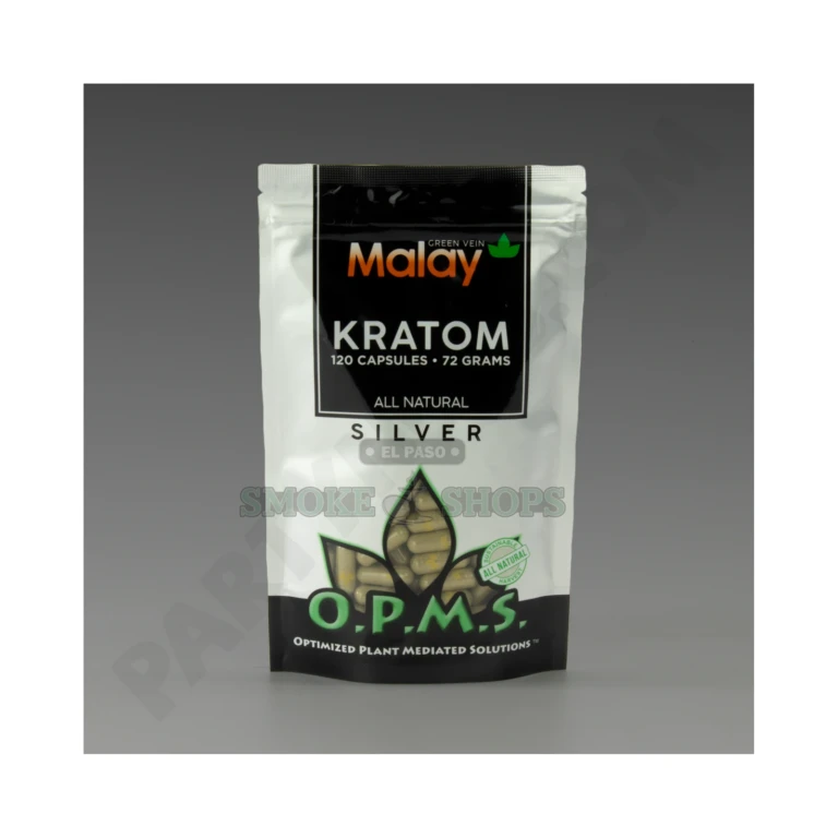 MALAY Kratom OPMS 120 Capsules at El Paso Smoke Shop, in stock near me for same-day pickup