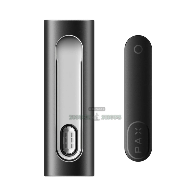 PAX Flow dry herb vaporizer side view in El Paso, stainless steel oven and magnetic door, pick up today