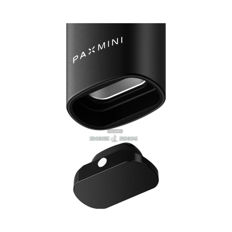 PAX Mini 2 dry herb vaporizer in El Paso with stainless steel oven open, holds 0.5 g full pack
