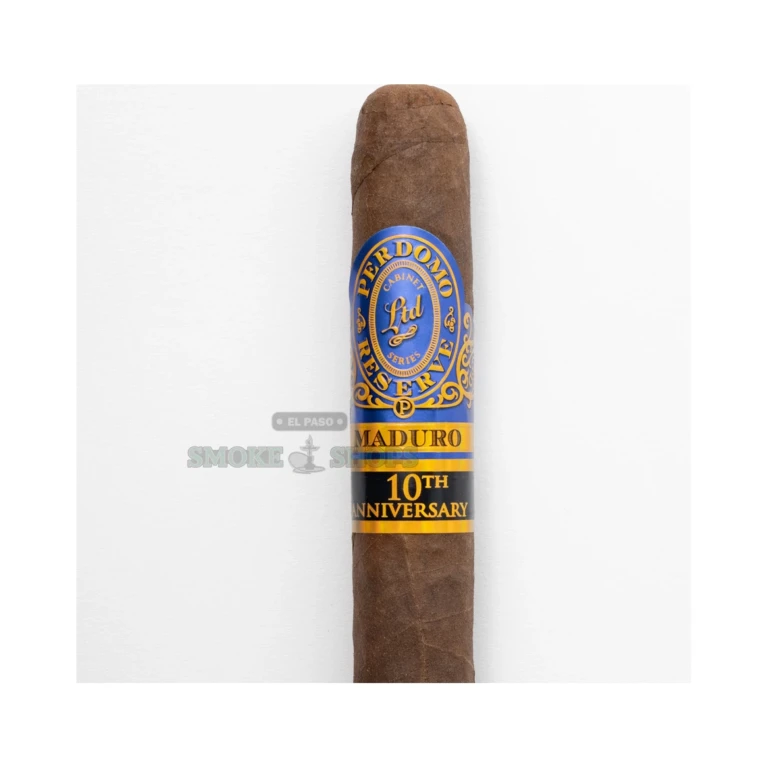 Perdomo Reserve 10th Anniversary Maduro Robusto single cigar in El Paso, medium-full Nicaraguan smoke, pick up today