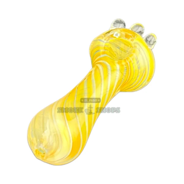 Pinky Fumed Glass Spoon Hand Pipe