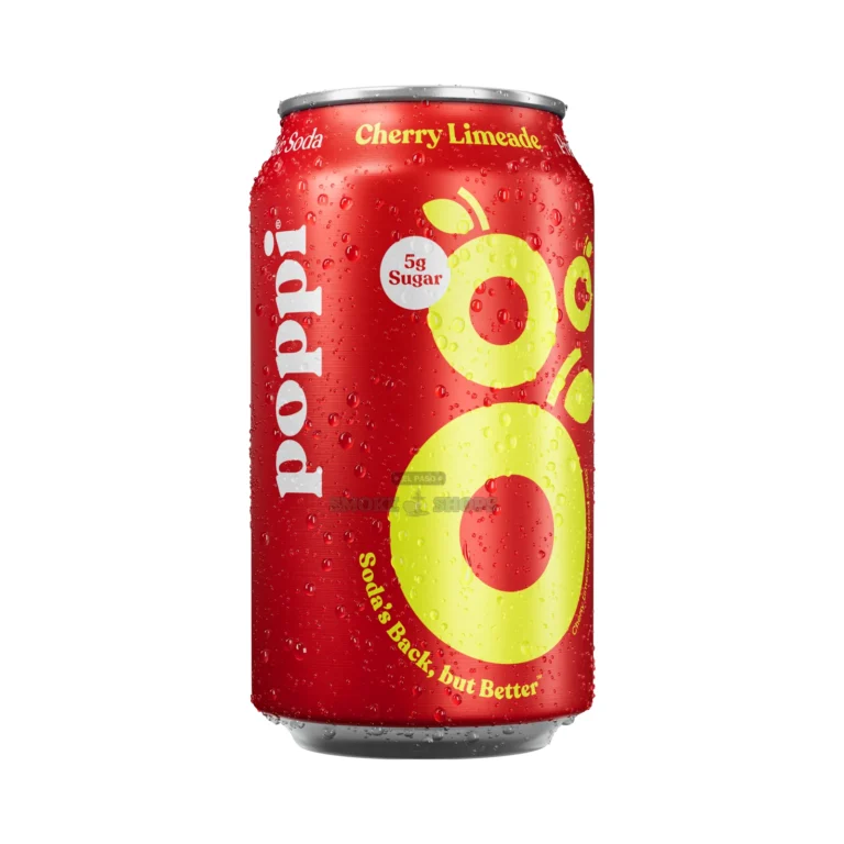 Prebiotic Soda Poppi Cherry Limeade at El Paso Smoke Shop, in stock for same-day pickup