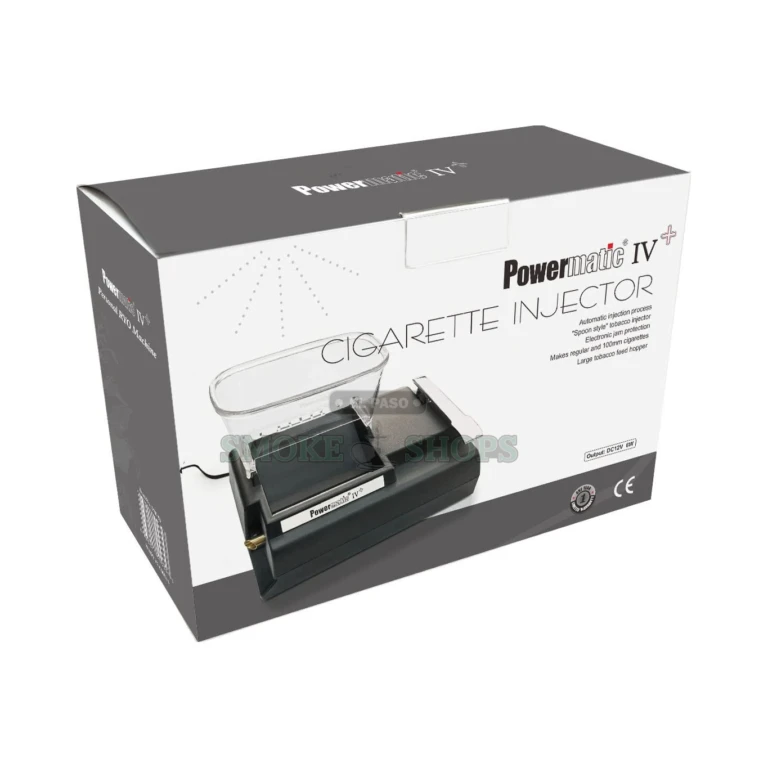 Powermatic IV Plus electric cigarette injector in El Paso, fills king and 100mm tubes, titanium-plated compressor