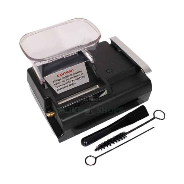 Powermatic IV Plus electric cigarette injector in El Paso, fills king and 100mm tubes, titanium-plated compressor