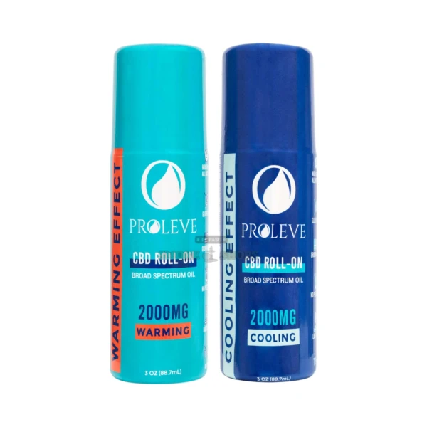 Proleve CBD Roll On in El Paso, 2000mg broad spectrum THC-free hemp CBD in a 3oz white tube, same-day pickup