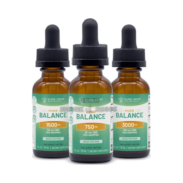 Pure Hemp Botanicals broad spectrum CBD tincture in El Paso, 30 mL amber glass dropper bottle, same-day pickup