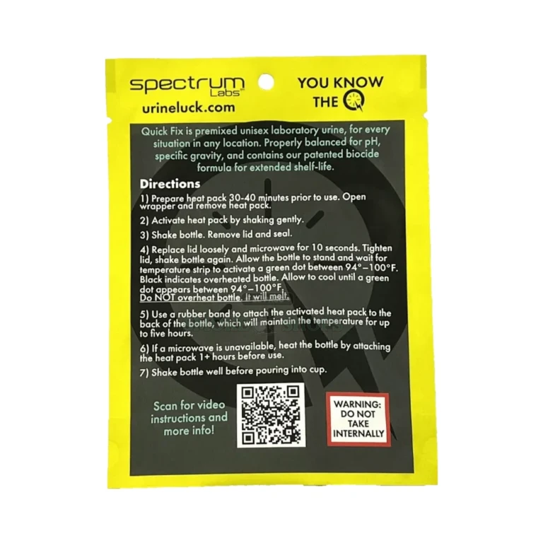 Quick Fix novelty kit heat pad and rubber band in El Paso, premixed synthetic urine, same-day store pickup