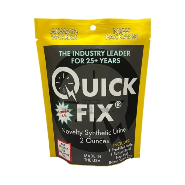 Quick Fix synthetic urine novelty kit box in El Paso, premixed Spectrum Labs bottle, same-day in-store pickup
