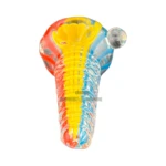 Rainbow Twist Glass Spoon Hand Pipe thumbnail