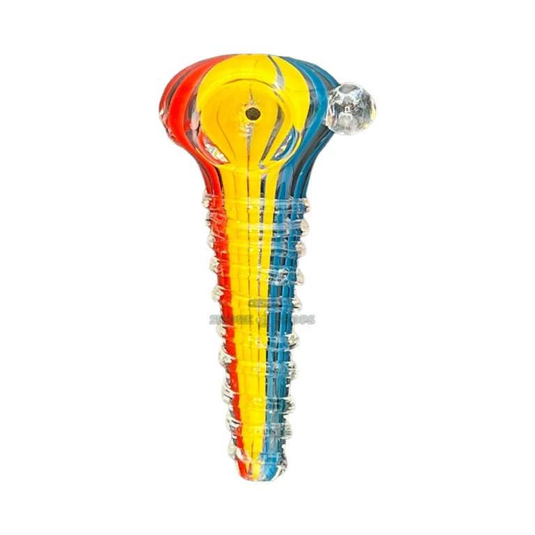 Rainbow Twist borosilicate pipe bowl in El Paso, deep bowl for tobacco use, glass hand pipe