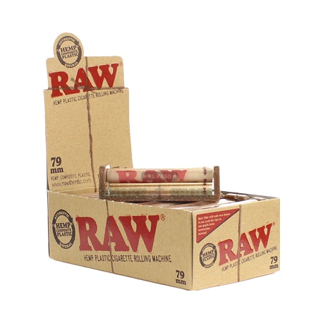 RAW 70mm Roller single-wide cigarette rolling machine in El Paso, hemp-plastic body and double vinyl apron, same-day pickup