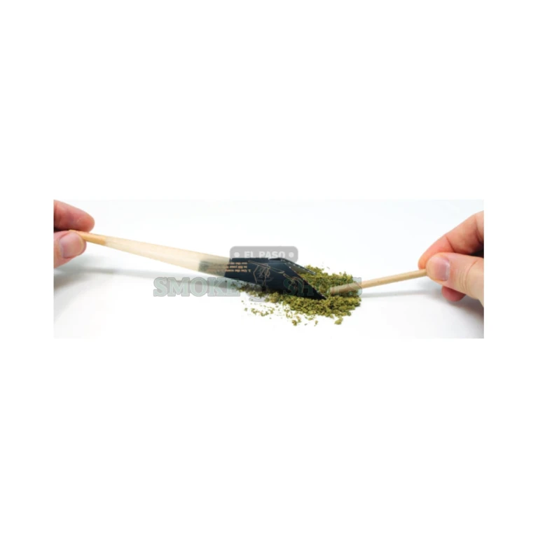 RAW Black 1 1/4 pre-rolled cones in El Paso, double-pressed unbleached hemp paper with built-in 26mm tip, pickup today