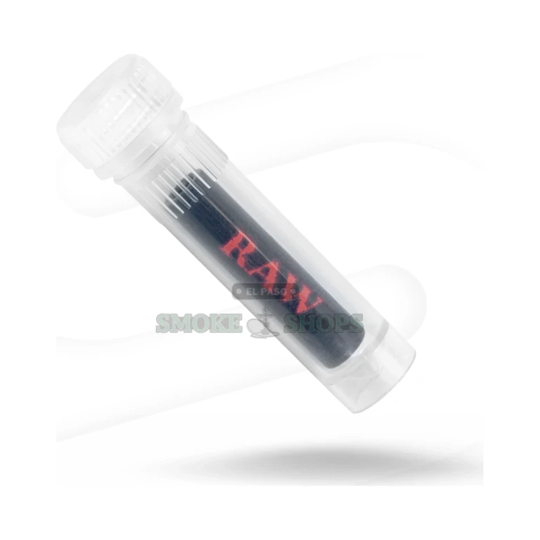 RAW Black Glass Tip filter for hand-rolling in El Paso, smooth non-absorbent glass with RAW logo, in stock at 10 stores