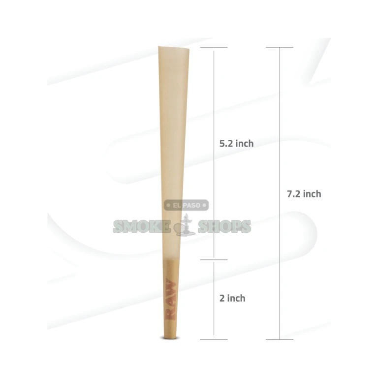 RAW Classic Emperador pre-rolled cone in El Paso, large double-king-size unbleached paper cone with tip, same-day pickup