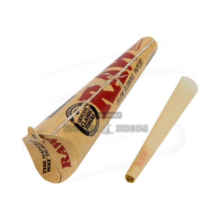 RAW Classic Kingsize Cones in El Paso, vegan gluten-free king size cones with slow even burn, reserve in store