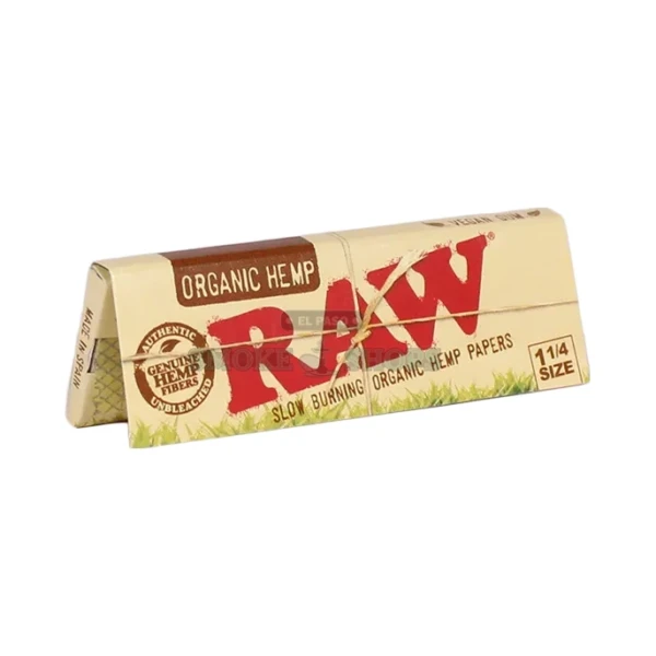 RAW Organic Hemp rolling papers 1 1/4 pack front in El Paso, unbleached, 50 leaves, same-day pickup