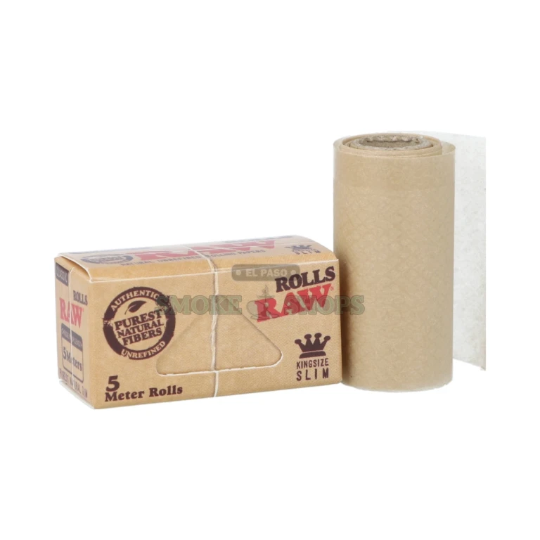 RAW Organic Hemp Rolls king size width roll in El Paso, tear-your-own length organic hemp paper, pick up today