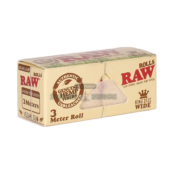 RAW Organic Hemp Rolls booklet in El Paso, 5 meter unbleached hemp paper on a continuous roll, same-day pickup