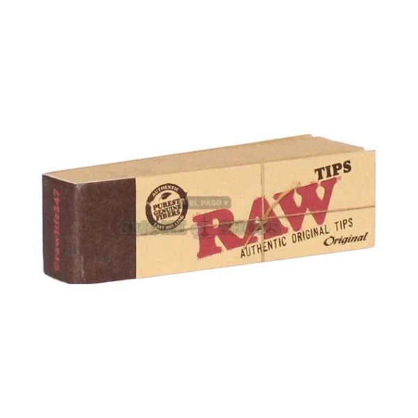 RAW Original Tips pack in El Paso, 50 unbleached natural paper roll-up filter tips, in stock for same-day pickup