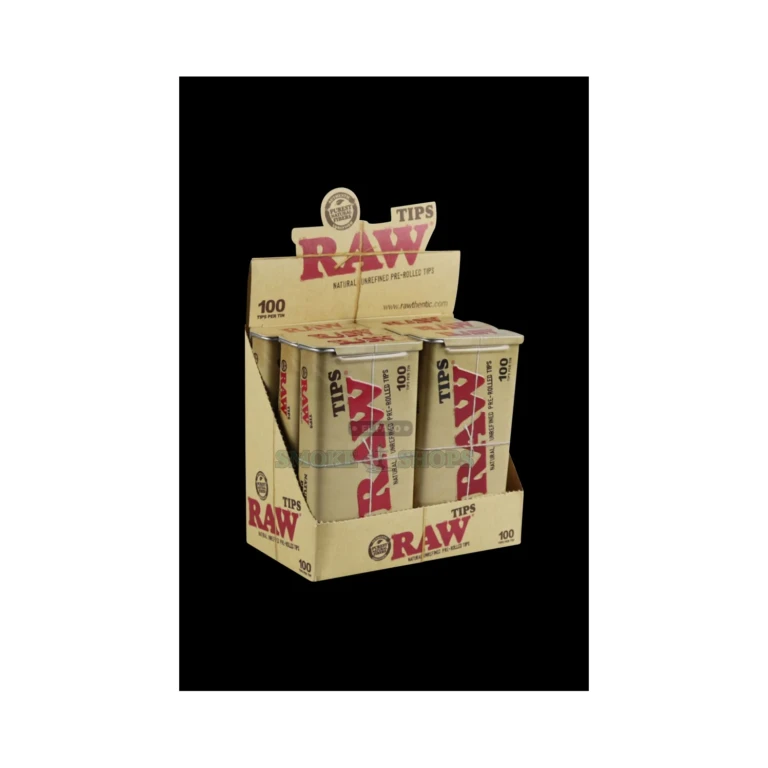 RAW Pre-Rolled Tips slide-top metal tin in El Paso, reusable packaging for 100 rolling tips