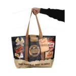RAW Tote Bag in El Paso, Black 100% Cotton Canvas thumbnail
