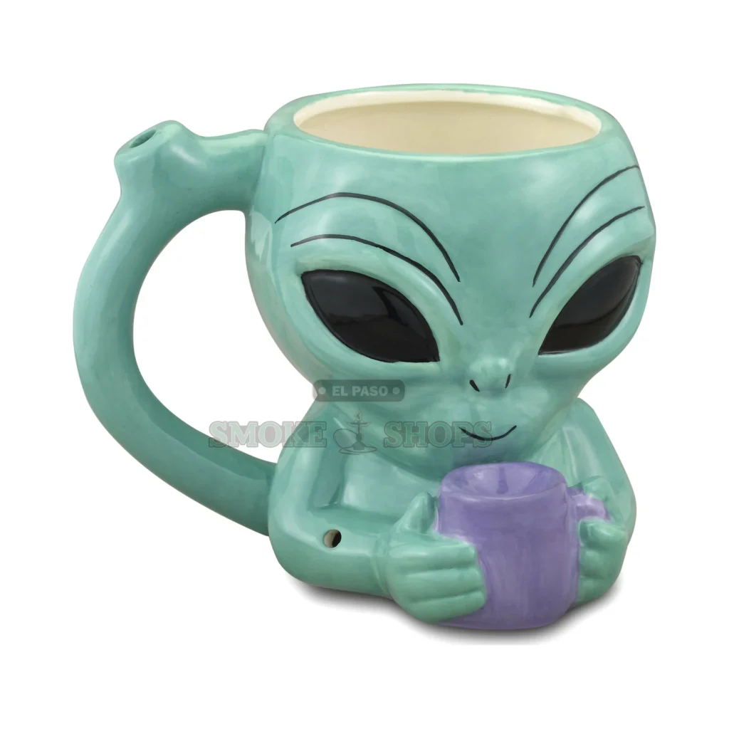 Alien Mug ceramic pipe, in-store pickup at El Paso Smoke Shops