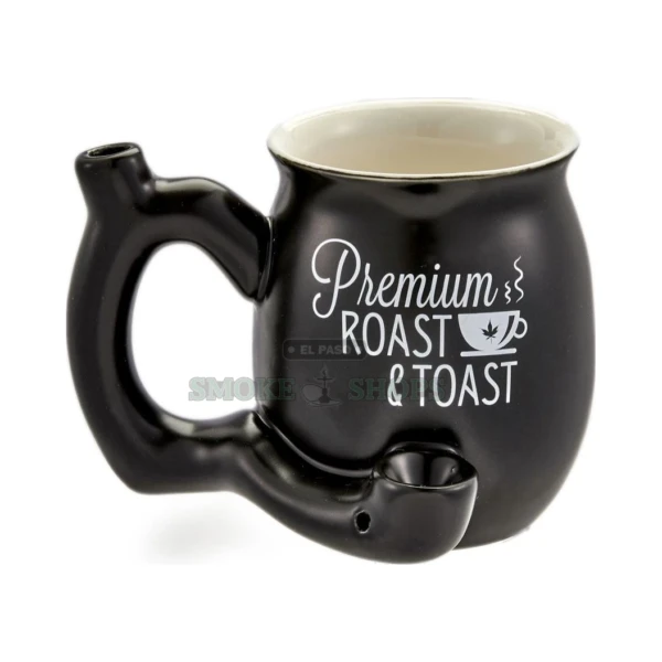 Ceramic Mug Pipe Roast & Toast Small Black at El Paso Smoke Shop, in stock near me for same-day pickup