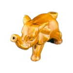 Roast & Toast Elephant Pipe in El Paso, Glazed Ceramic Hand Pipe thumbnail