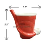 Red Beer Pong Cup Ceramic Mug Pipe in El Paso, Roast & Toast thumbnail