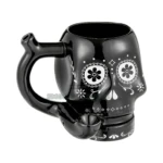Roast & Toast Black Skull Mug Pipe in El Paso, 15oz Ceramic thumbnail