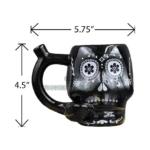 Roast & Toast Black Skull Mug Pipe in El Paso, 15oz Ceramic thumbnail