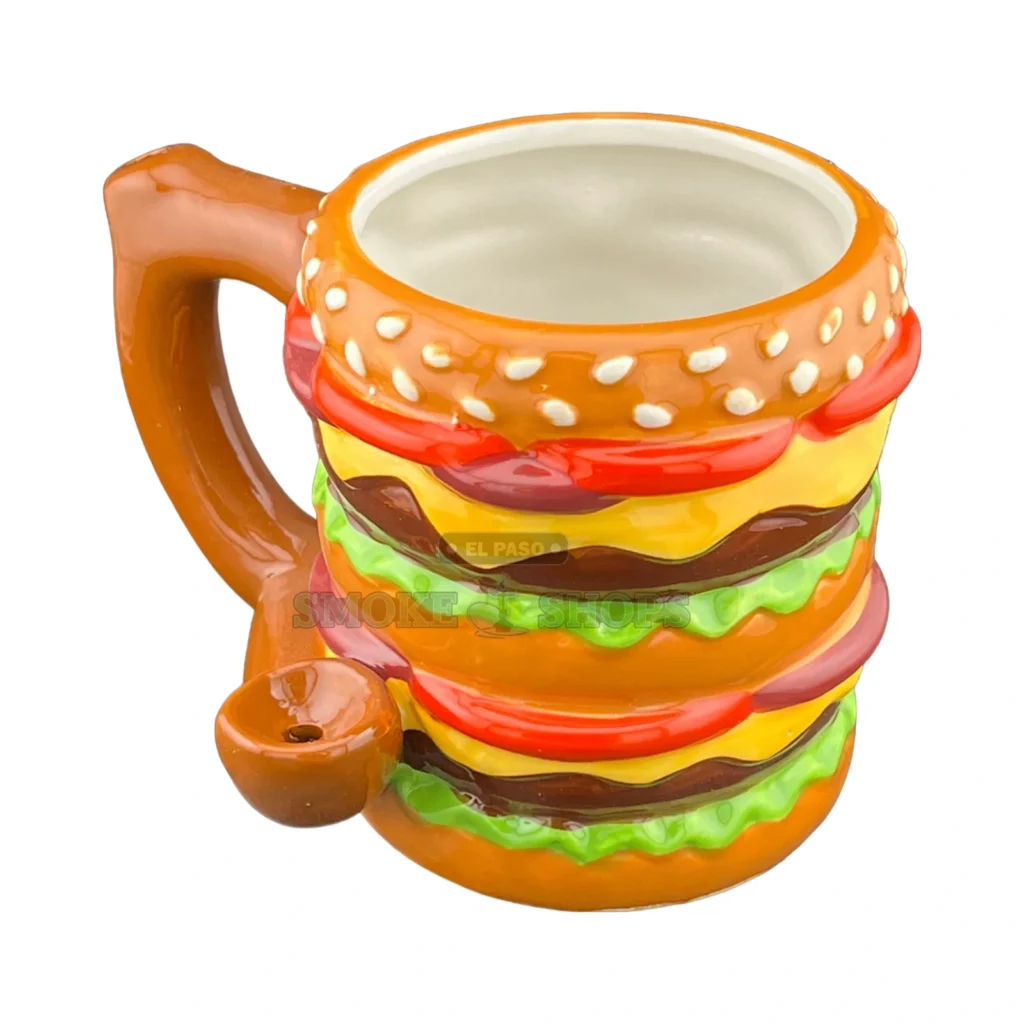Burger Pipe Mug ceramic pipe in El Paso