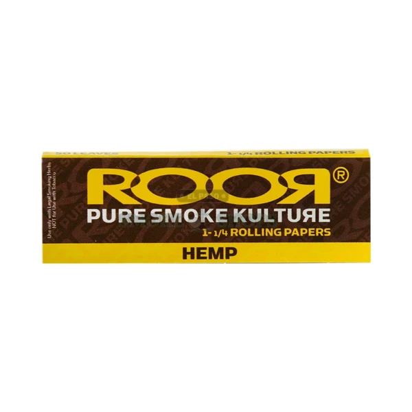 Roor 1 1/4 hemp rolling papers pack in El Paso, 50 unbleached ultra-thin leaves, same-day in-store pickup