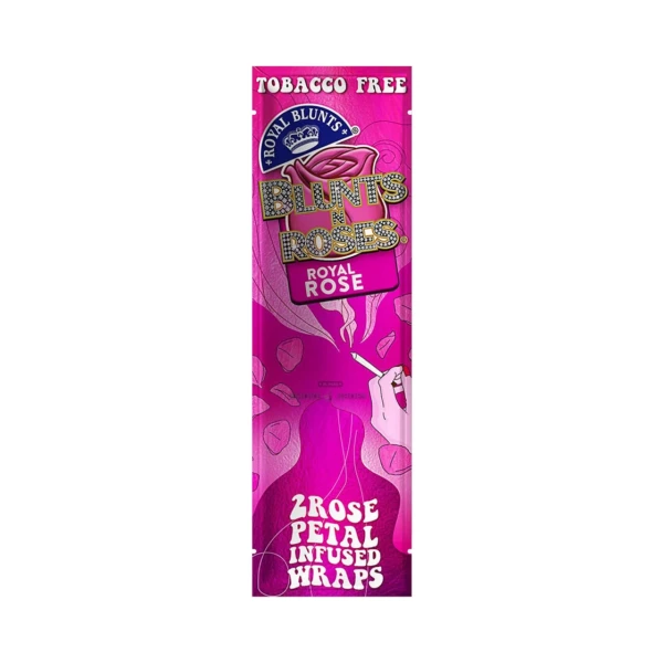 Royal Blunts Rose Petal Wraps in El Paso, real rose petal hemp wrap pouch, tobacco-free, same-day pickup