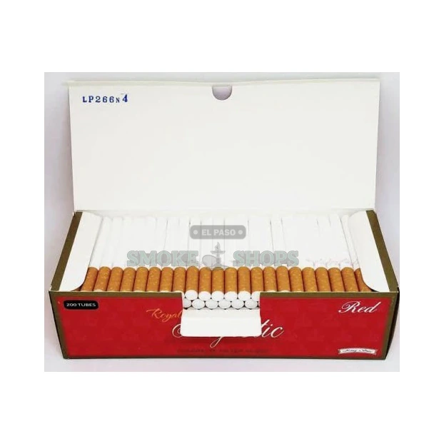 Majestic Red full flavor king size 84mm cigarette tubes in El Paso, 200 per box, in-store pickup today