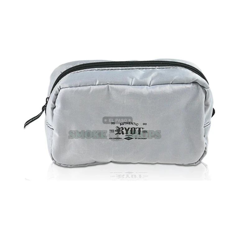 RYOT Dopp Kit smell-proof travel bag held in hand in El Paso, rugged carbon-lined pouch, pickup today