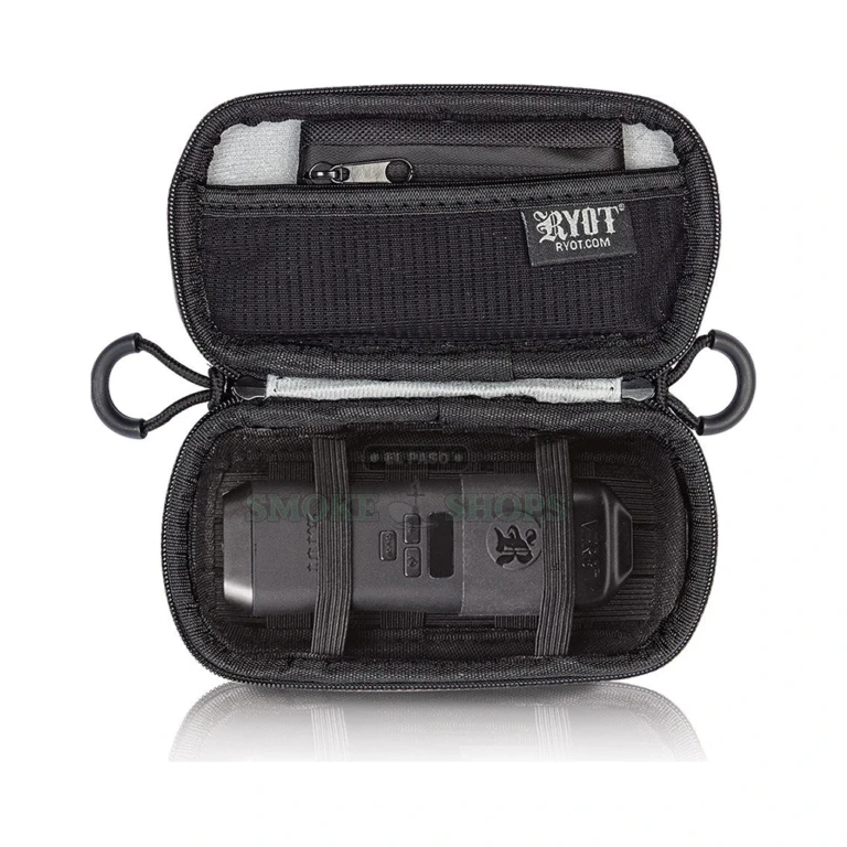 Inside of RYOT Slym Case in El Paso showing padded SmellSafe carbon lining, smell-proof case, pickup today