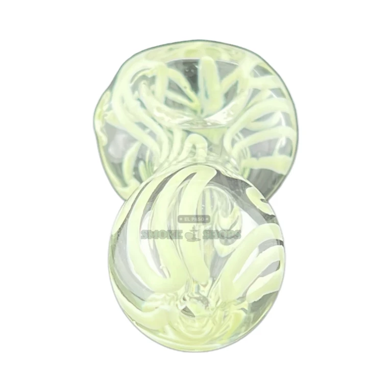Samesies glass spoon pipe bowl close-up in El Paso, 18 mm medium bowl for tobacco use, El Paso Smoke Shops