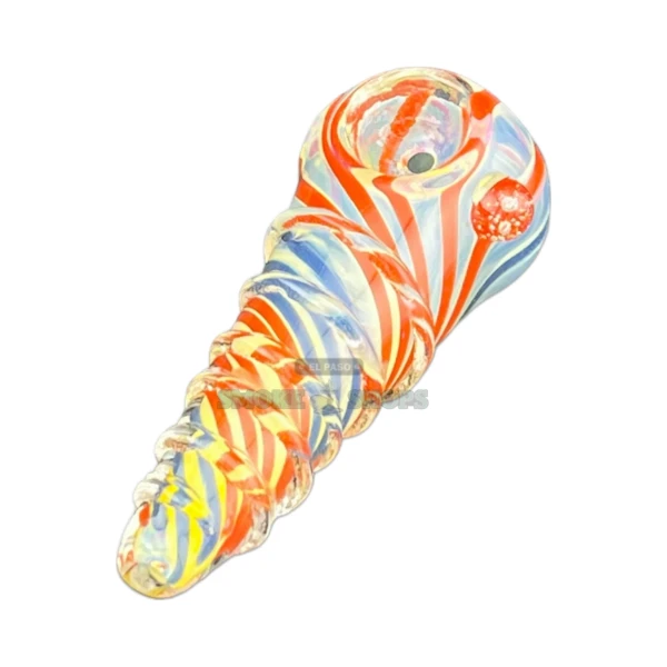 Screwed Up Glass Spoon Hand Pipe