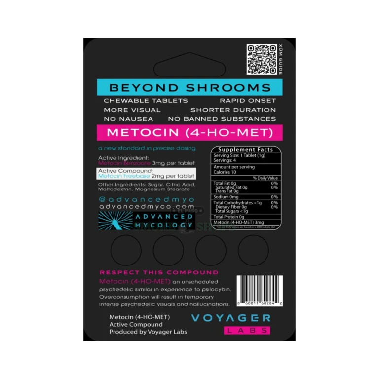 Shrum Xum Metocin starter pack blister card in El Paso, 12mg total, lab-tested, in stock at 10 stores