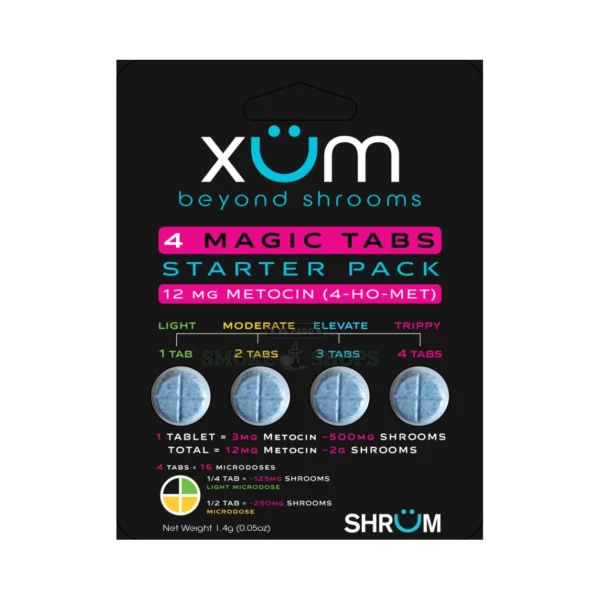 Shrum Xum 4ct Metocin tablet pack in El Paso, 4 chewable orange tablets 3mg each, same-day pickup