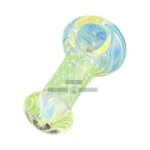Silver Dwarf Glass Spoon Hand Pipe thumbnail