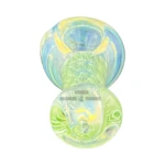Silver Dwarf Glass Spoon Hand Pipe thumbnail