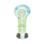 Silver Dwarf Glass Spoon Hand Pipe thumbnail