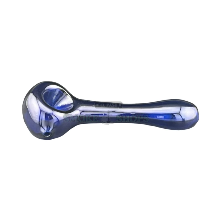 Simple Colored glass pipe side view in El Paso, plain long spoon body, near me